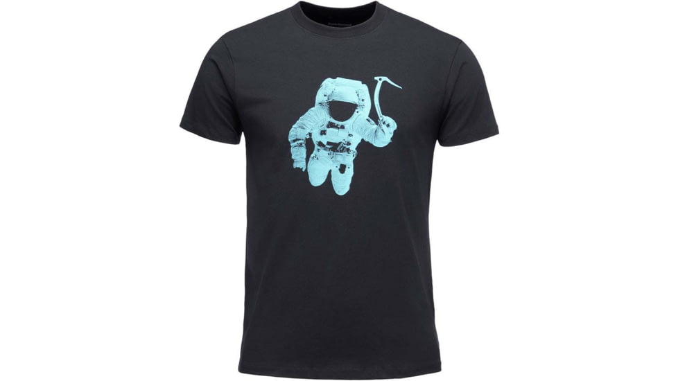 Black Diamond Spaceshot SS T-Shirt - Men's, Extra Small, Black/Dual Blue, APGY4V9009XSM1