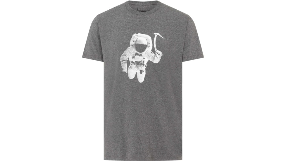 Black Diamond Spaceshot SS T-Shirt - Men's, Medium, Charcoal Heather, APGY4V0036MED1