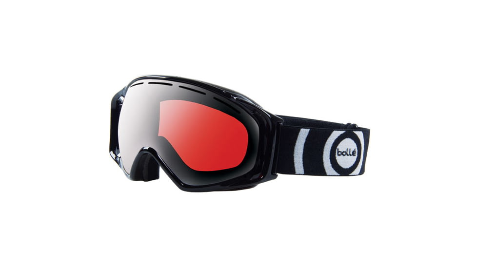 Bolle 20643 Gravity Shiny Black Vermillon Gun Ski Snowboard Goggles