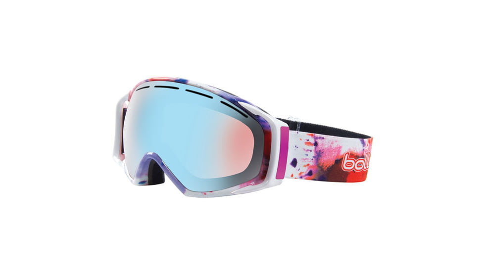 Bolle 20731 Gravity Watercolor Modulator Vermillon Blue Ski Snowboard Goggles