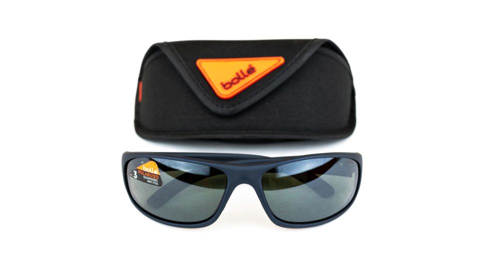 Bolle Anaconda Sunglasses, Matte Blue Frame, TNS Lens, Polarized, 11672