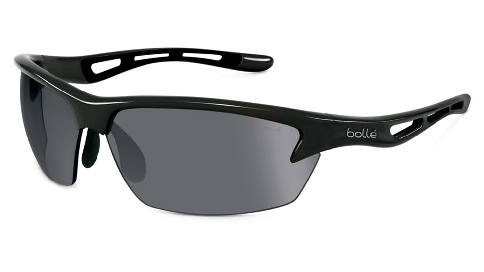 Bolle Bolt Sunglasses, PC TNS Oleo AF, Shiny Black 11857