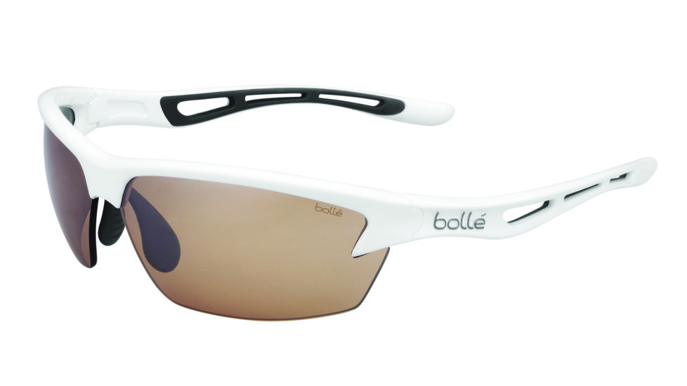 Bolle Bolt Sunglasses, Shiny White Frame, Modulator V3 Golf Oleo AF Lens, 11774