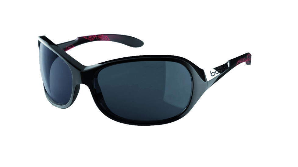 Bolle Grace Sunglasses, Shiny Black/Coral Frame, Polarized TNS Oleo AF Lens, 11649