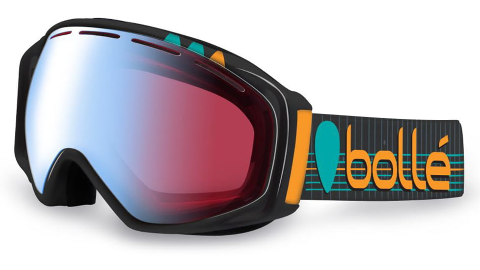 Bolle Gravity Ski/Snowboard Goggles - Athlete Signature Series Alex Chumpy Pullin Frame and Modulator Vermillon Blue Photochromic Lens 21039