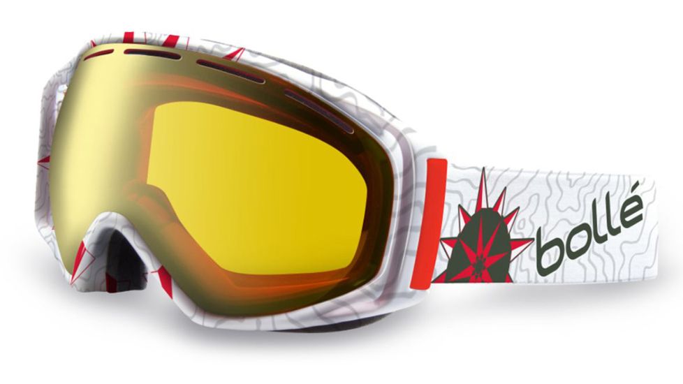 Bolle Gravity Ski/Snowboard Goggles - Athlete Signature Series Pierre Vaultier Frame and Citrus Gold Lens 21041
