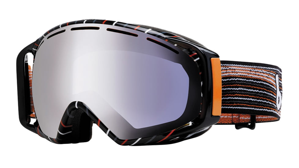 Bolle Gravity Ski/Snowboard Goggles - Grey and Orange Waves Frame and Aurora Lens 20924