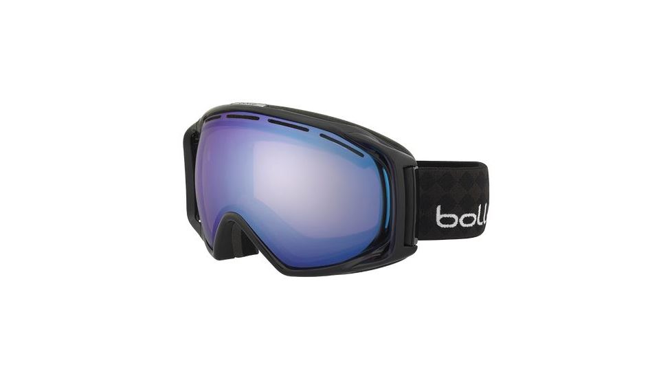 Bolle Gravity Ski/Snowboard Goggles,Two Tones Black Frame,Photochromic Modulator Vermillon Blue Lens 21294