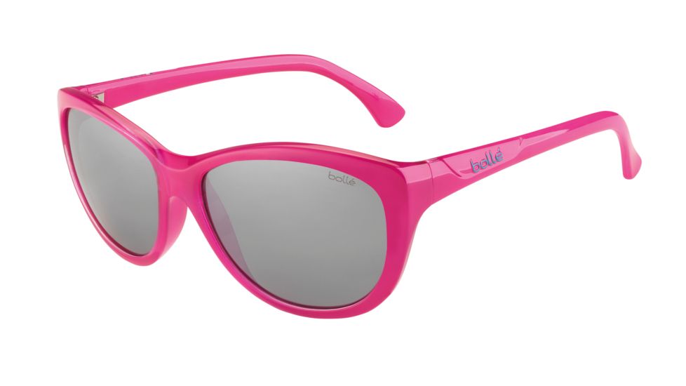 Bolle Greta Sunglasses - Women's, Shiny Pink Frame, TNS Gun Square Lens, 12104