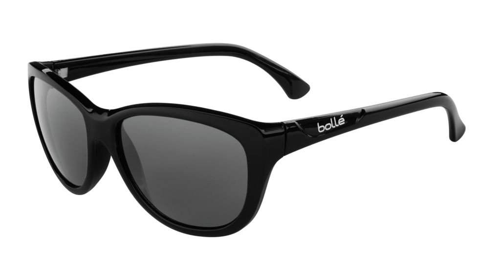 Bolle Greta Sunglasses - Women's, Shiny Black Frame, Polarized TNS Oleo AR Lens, 11760