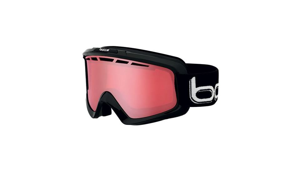 Bolle Nova II Ski/Snowboard Goggles,Shiny Black Frame,Vermillon Gun Lens 21083
