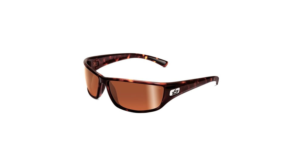 Bolle Python Sunglasses, Dark Tortoise Frame, Polarized Inland Gold Lens, 11332