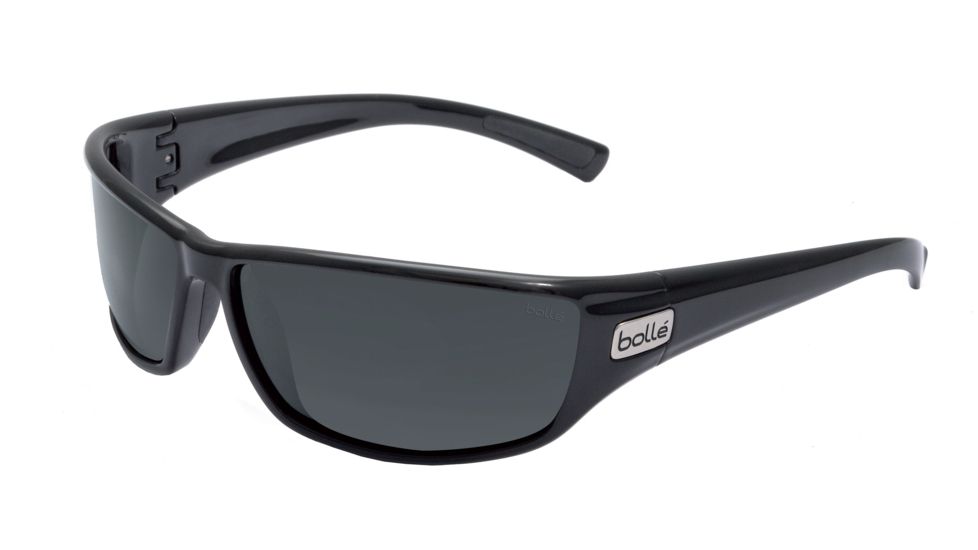 Bolle Python Sunglasses, Shiny Black Frame, TNS Lens, 11329