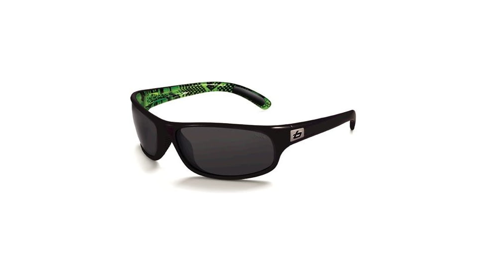 Bolle Anaconda Sunglasses, Black / Lime Frame, TNS Lens, 11209
