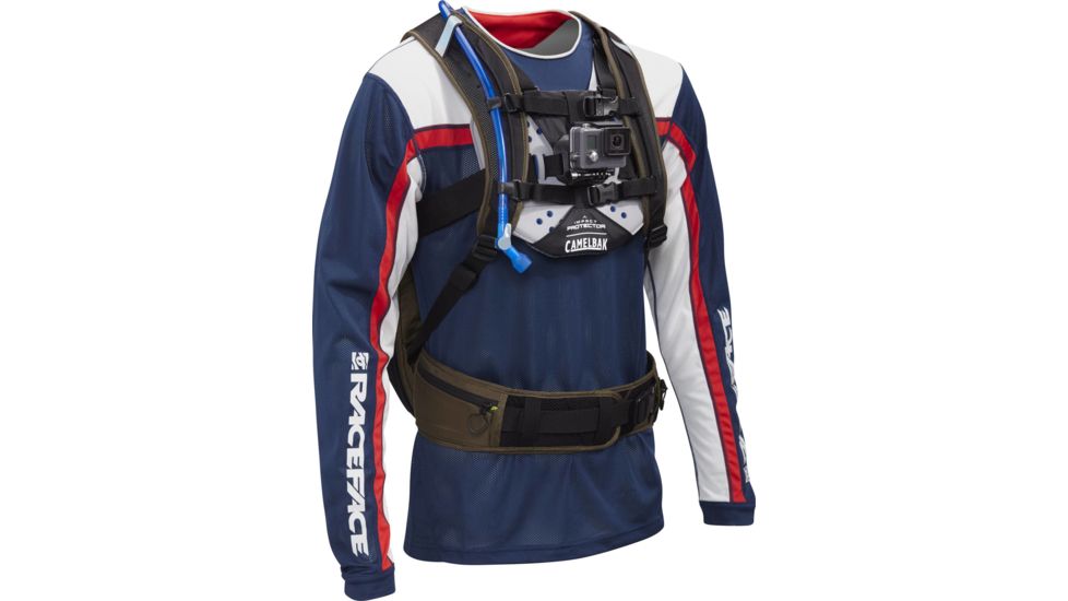 CamelBak Sternum Protector Mountain Biking Vest, Black, 1557001000