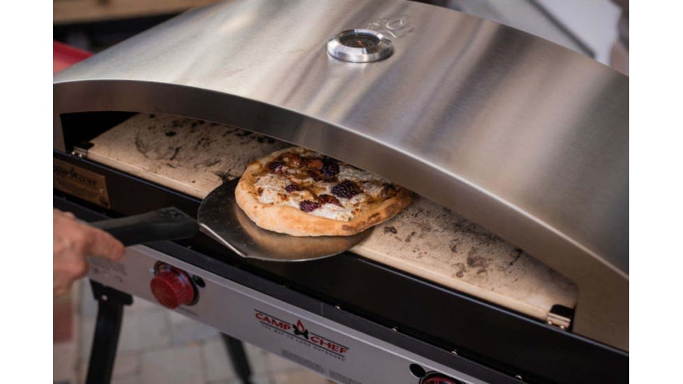 Camp Chef 14X32 Italia Artisan Outdoor Pizza Oven Accessory, Silver, PZ60