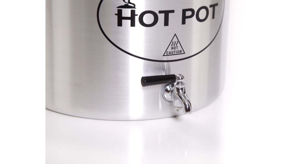 Camp Chef Aluminum Hot Water Pot, 32-quart, Black/Stainless, HWP32A