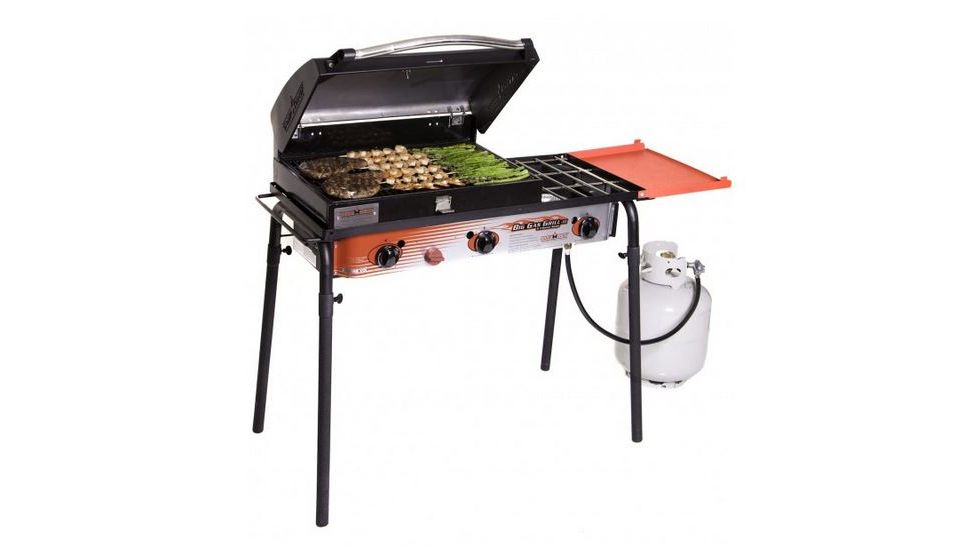 Camp Chef Big Gas Grill ThreeBurner Stove w/16x24in Grill Box , Up to
