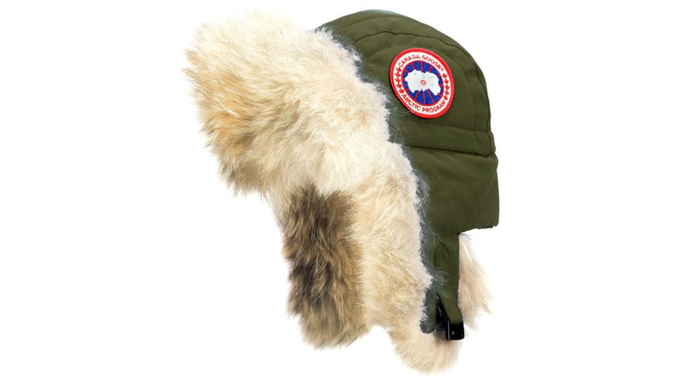 canada goose aviator hat military green