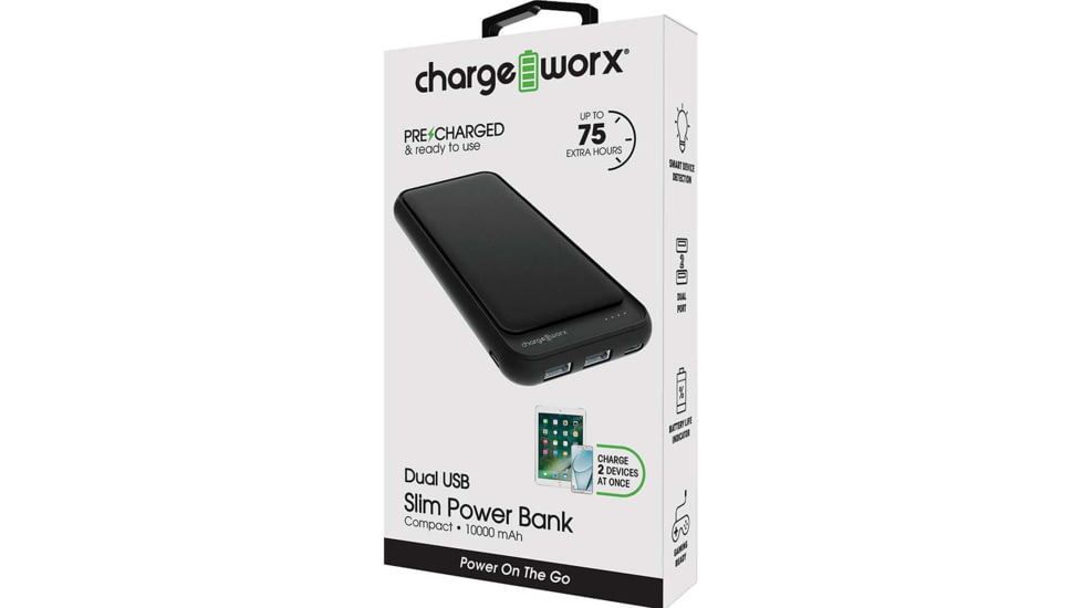 Chargeworx 10000mAh Power Bank CHACX6861BK — CampSaver