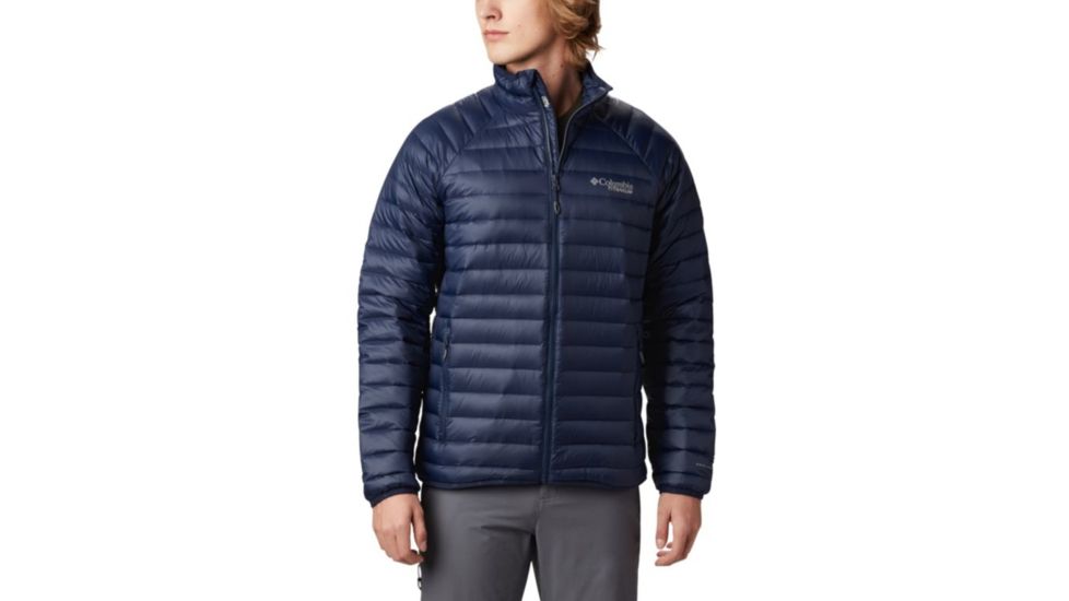 Columbia Alpha Trail Down Jacket - Mens, Collegiate Navy, Large, 1823161464-L