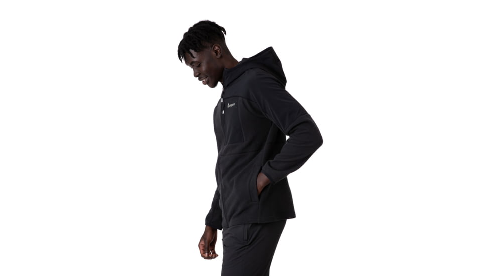 Cotopaxi Abrazo Hooded Full-Zip Fleece Jacket - Mens, Black, Extra Large, DRFZ-F21-BLK-M-XL