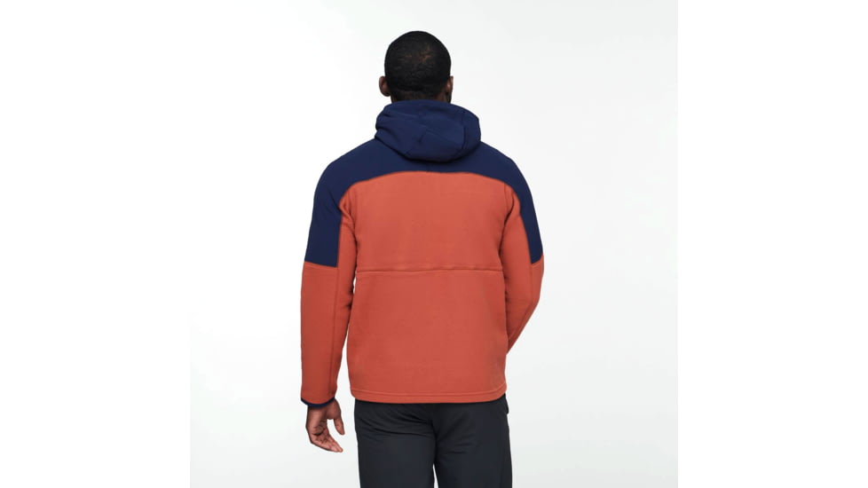 Cotopaxi Abrazo Hooded Full-Zip Fleece Jacket - Mens, Maritime/Spice, Large, DRFZ-S22-MTMSPC-M-L