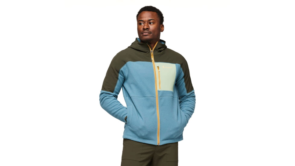 Cotopaxi Abrazo Hooded Full-Zip Fleece Jacket - Mens, Woods/Blue Spruce, Extra Large, DRFZ-F23-WDBSPC-M-XL