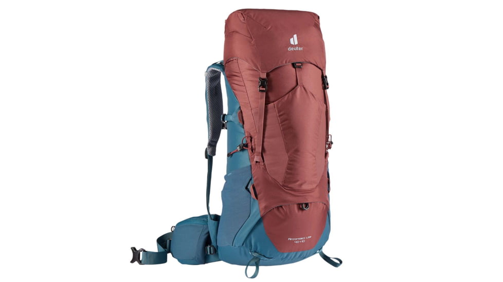 Deuter Aircontact Lite 40 + 10 Backpack, Redwood/Arctic, 40 + 10 Liter, 334032153310