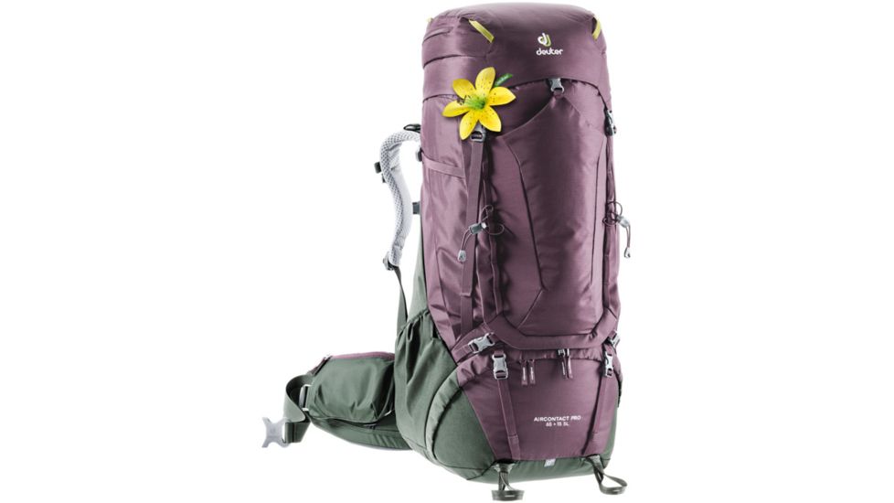 Deuter Aircontact PRO 65 + 15 SL Backpack, Aubergine/Ivy, 333022052090