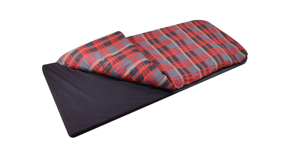 Disc-O-Bed Duvalay with Luxury Memory Foam Sleeping Bag &amp; Duvet, Kids, Lumberjack, 50354