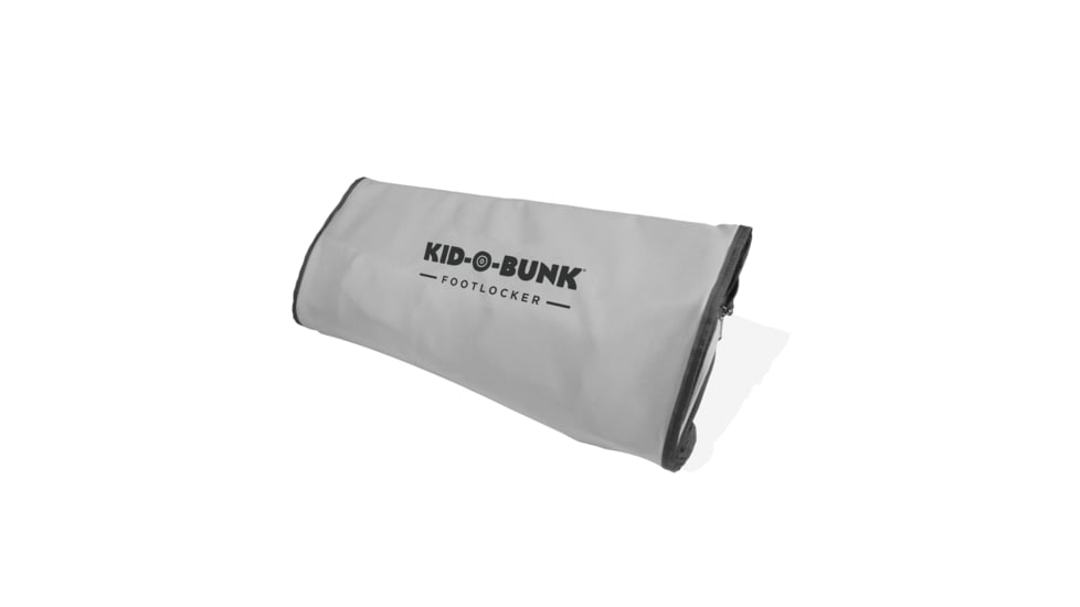 Disc-O-Bed Kid-O-Bunk Angled Footlocker, 600D Polyester, Grey, Childs, 50052