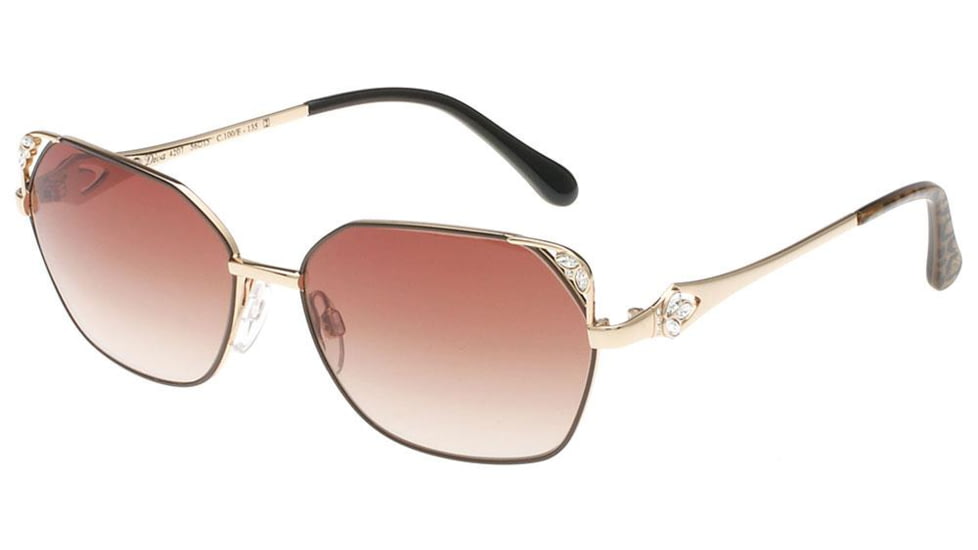 Diva 4207 Sunglasses - Womens, Brown/Gold, 56/15/135, DI4207100E