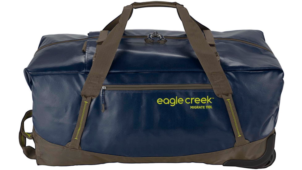 Eagle Creek Migrate Wheeled 110L Duffel Bag, Rush Blue, 110L, EC0A5EKK420