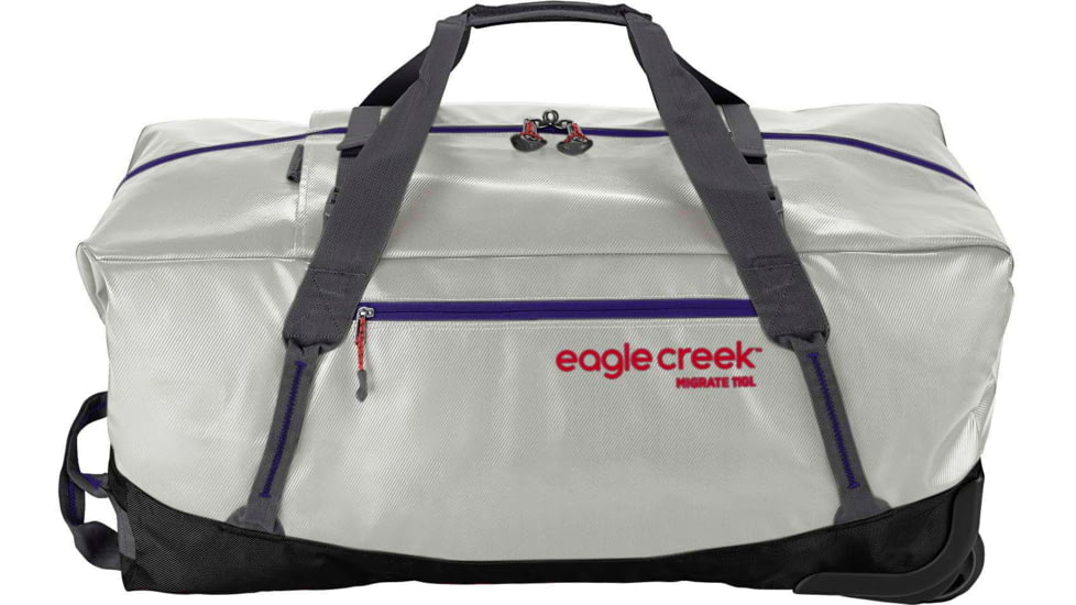 Eagle Creek Migrate Wheeled 110L Duffel Bag, Silver, 110L, EC0A5EKK015