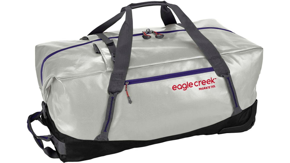 Eagle Creek Migrate Wheeled 110L Duffel Bag, Silver, 110L, EC0A5EKK015
