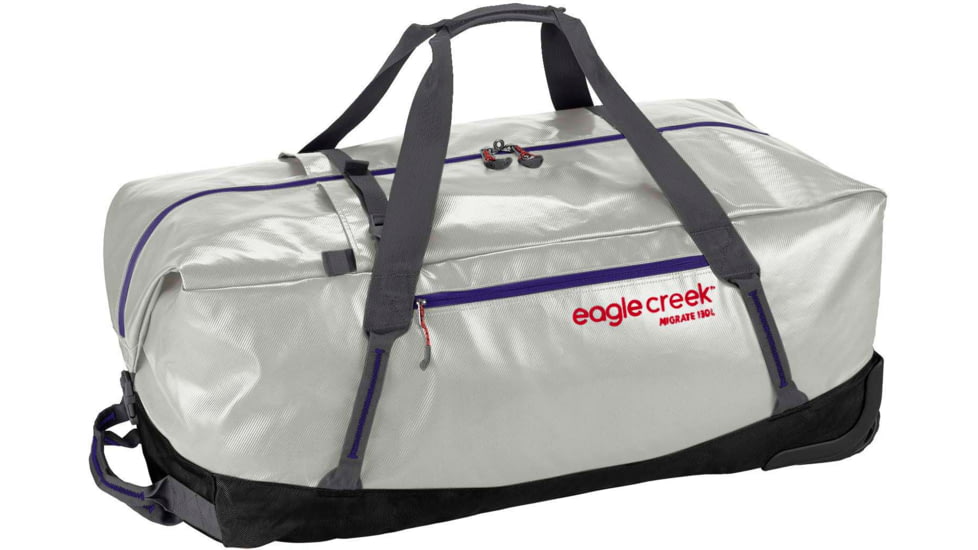 Eagle Creek Migrate Wheeled 130L Duffel Bag, Silver, 130L, EC0A5EKL015