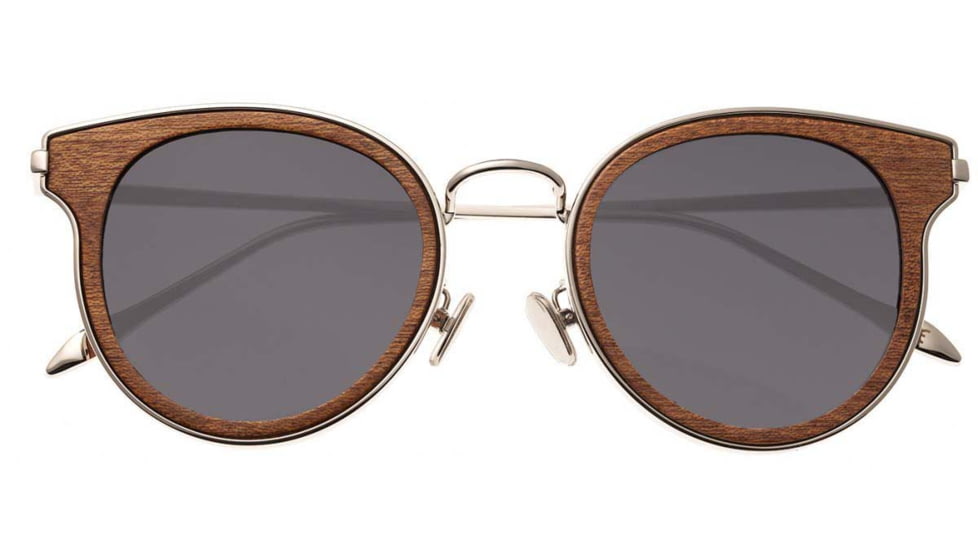 Earth Wood Derawan Sunglasses, Red Rosewood Frame, Black Lens, Polarized, One Size, ESG029R