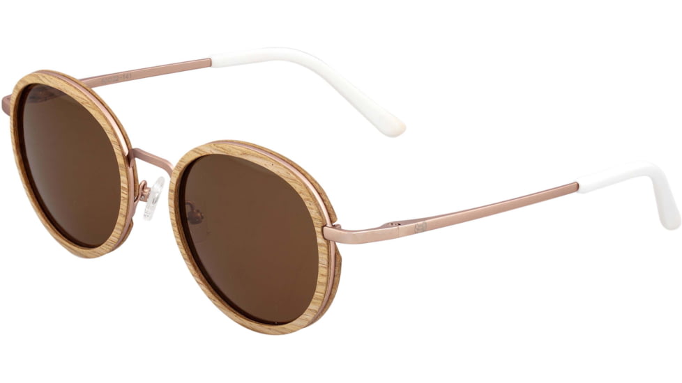 Earth Wood Himara Sunglasses, Oak Frame, Brown Lens, Polarized, One Size, ESG039OR