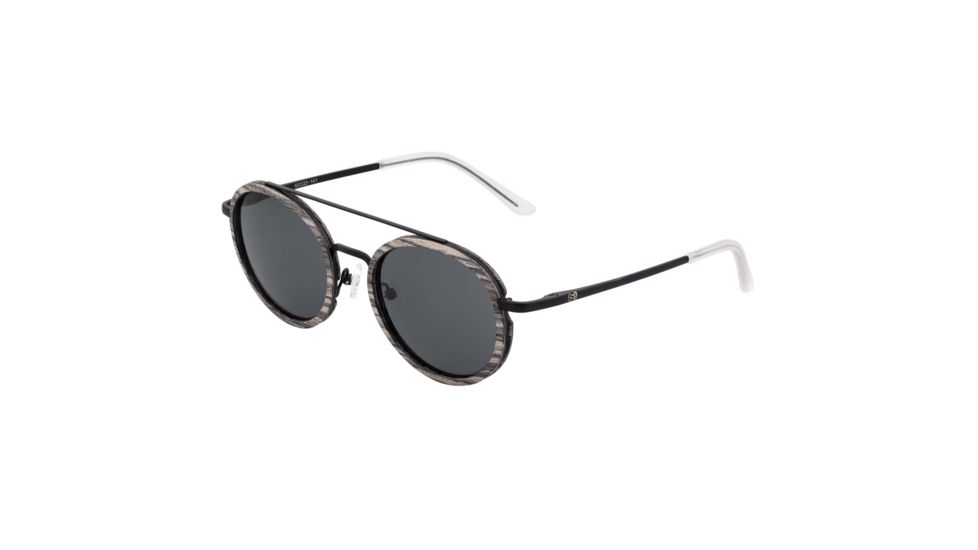 Earth Binz Polarized Sunglasses - Unisex, Grey Vine/Black, One Size, ESG048GB