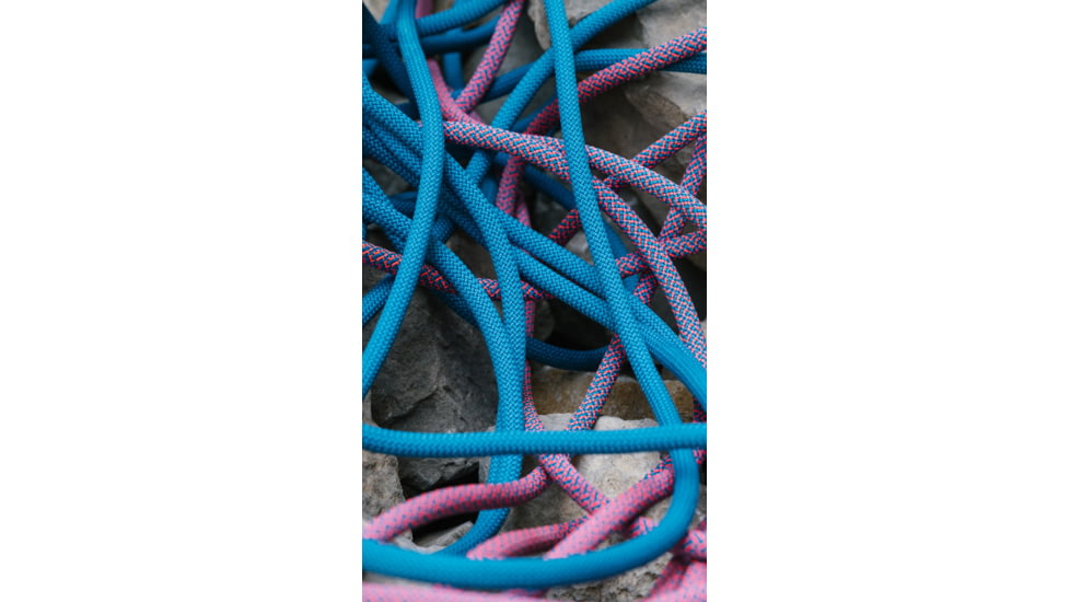 Edelrid Tommy Caldwell Eco Dry ColorTec 9.3mm Rope, Pink/Turquoise, 60m, 713170600610