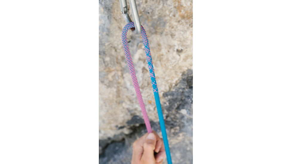 Edelrid Tommy Caldwell Eco Dry ColorTec 9.3mm Rope, Pink/Turquoise, 60m, 713170600610