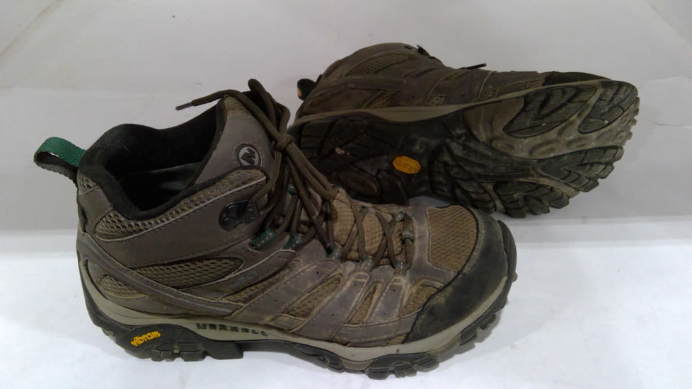 EDEMO Merrell Moab 2 Mid GORE-TEX Hiking Boots - Men's, Boulder, 10.5, J033317-105, EDEMO1