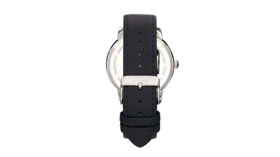 Elevon Gauge Leather-Band Watch - Mens, Navy/Navy, One Size, ELE122-3