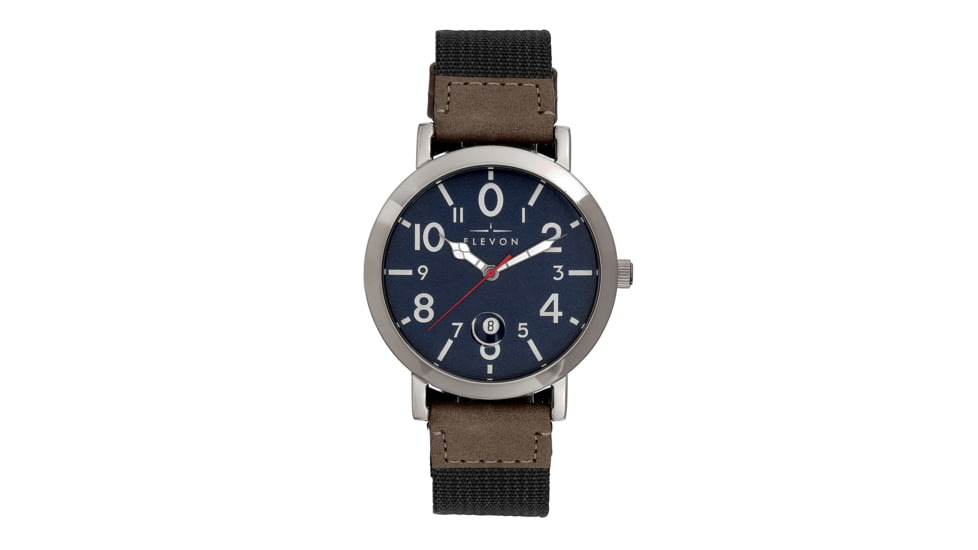 Elevon Mach 5 Canvas-Band Watch w/Date - Mens, Blue/Black, One Size, ELE123-2