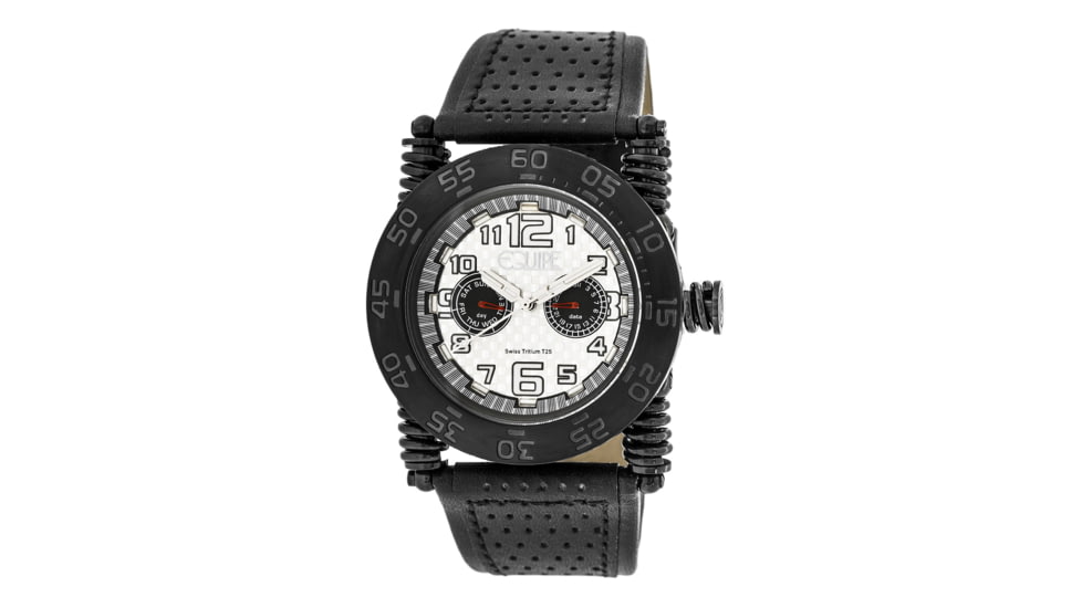 Equipe Tritium Coil Watches - Men's, Black/White, One Size, EQUET105