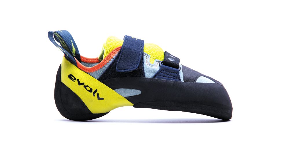 Evolv Shakra Women's Climbing Shoe, Aqua/Neon Yellow, 10.5 US EVL0292-105