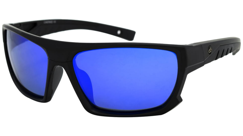 Filthy Anglers Castaic EP Mirror Sunglasses - Mens, Matte Black Frame, Polarized EP Blue Mirror Lens, CASMBK-EP-B