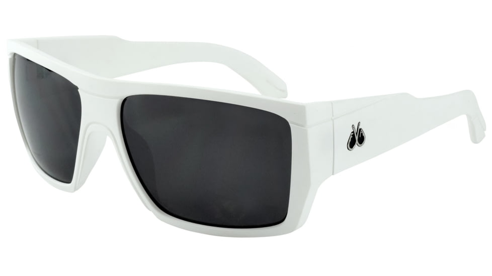 Filthy Anglers Webster Polarized Sunglasses - Mens, Matte White Frame, Smoked Polarized Lens, WEBMWH01P