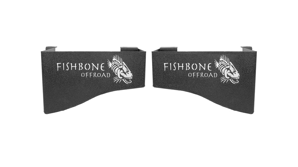 Fishbone Offroad Fishbone Wheel Well Storage Bins, 4 Door, Jeep Wrangler JK 2007 - 2018, Black Textured, FB25081